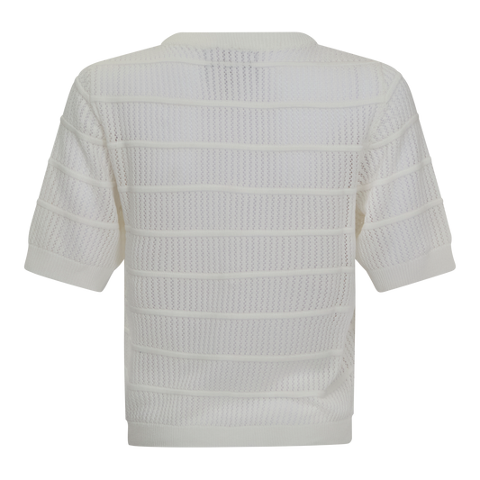 Regular Fit Pointelle Cardigan Gisada Knitwear