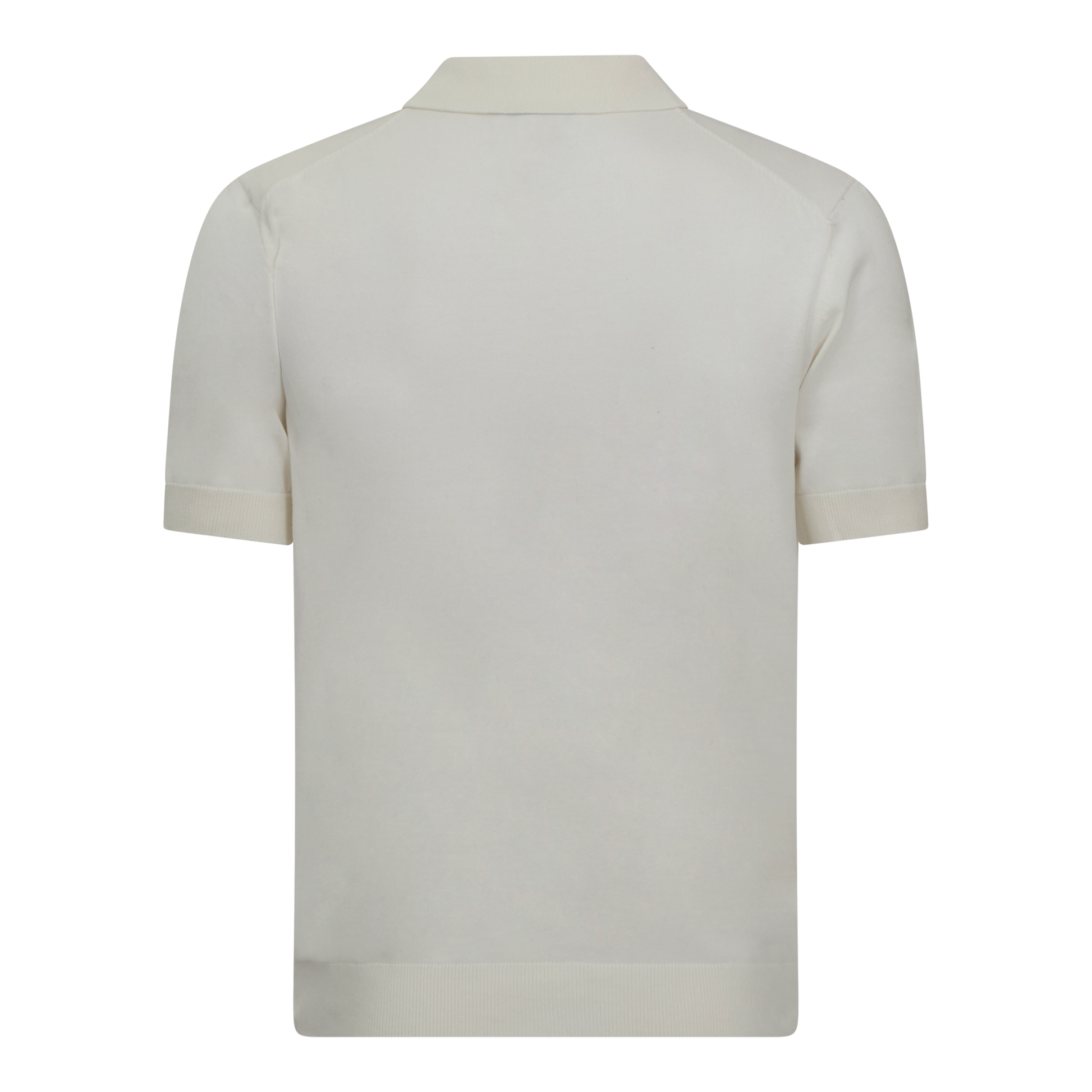 Regular Fit Premium Cotton Knit Polo with Patch Label Gisada Knitwear