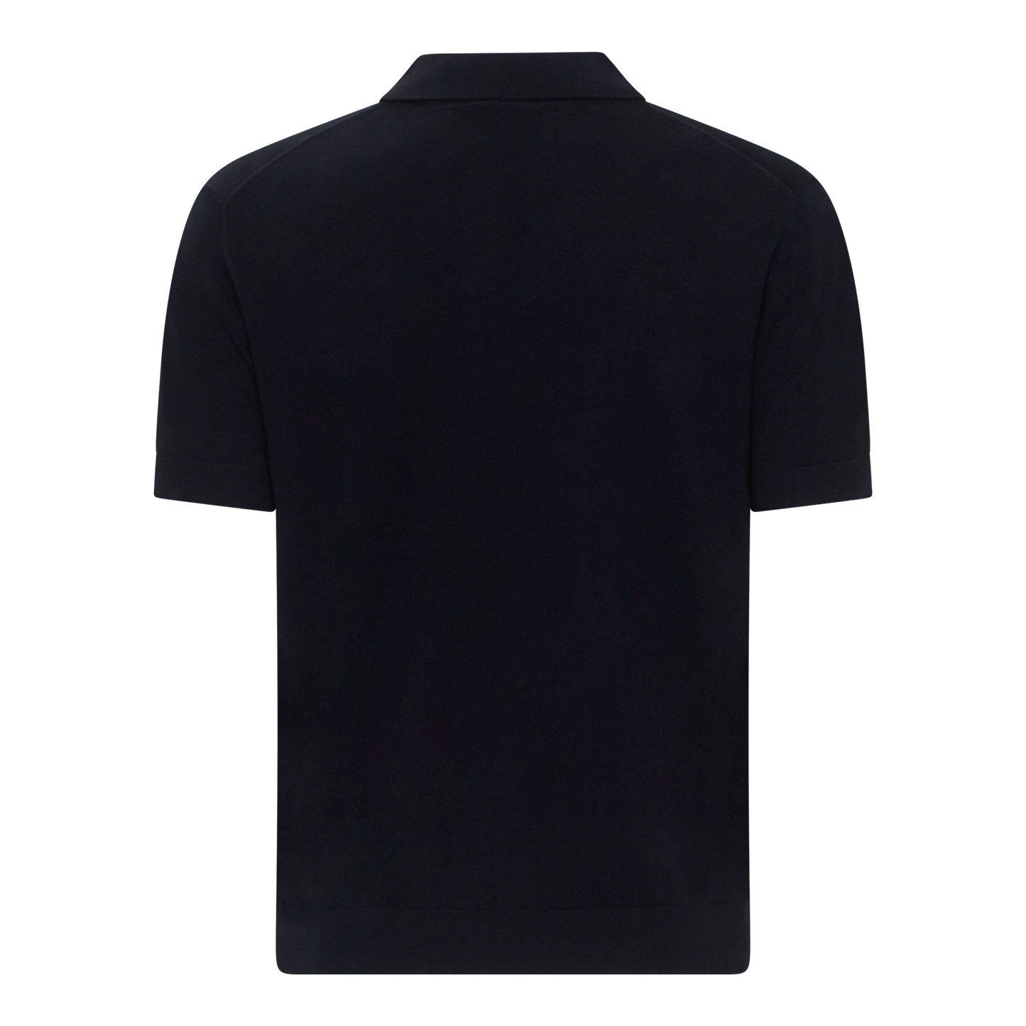 Regular Fit Premium Cotton Knit Polo with Patch Label Gisada Knitwear