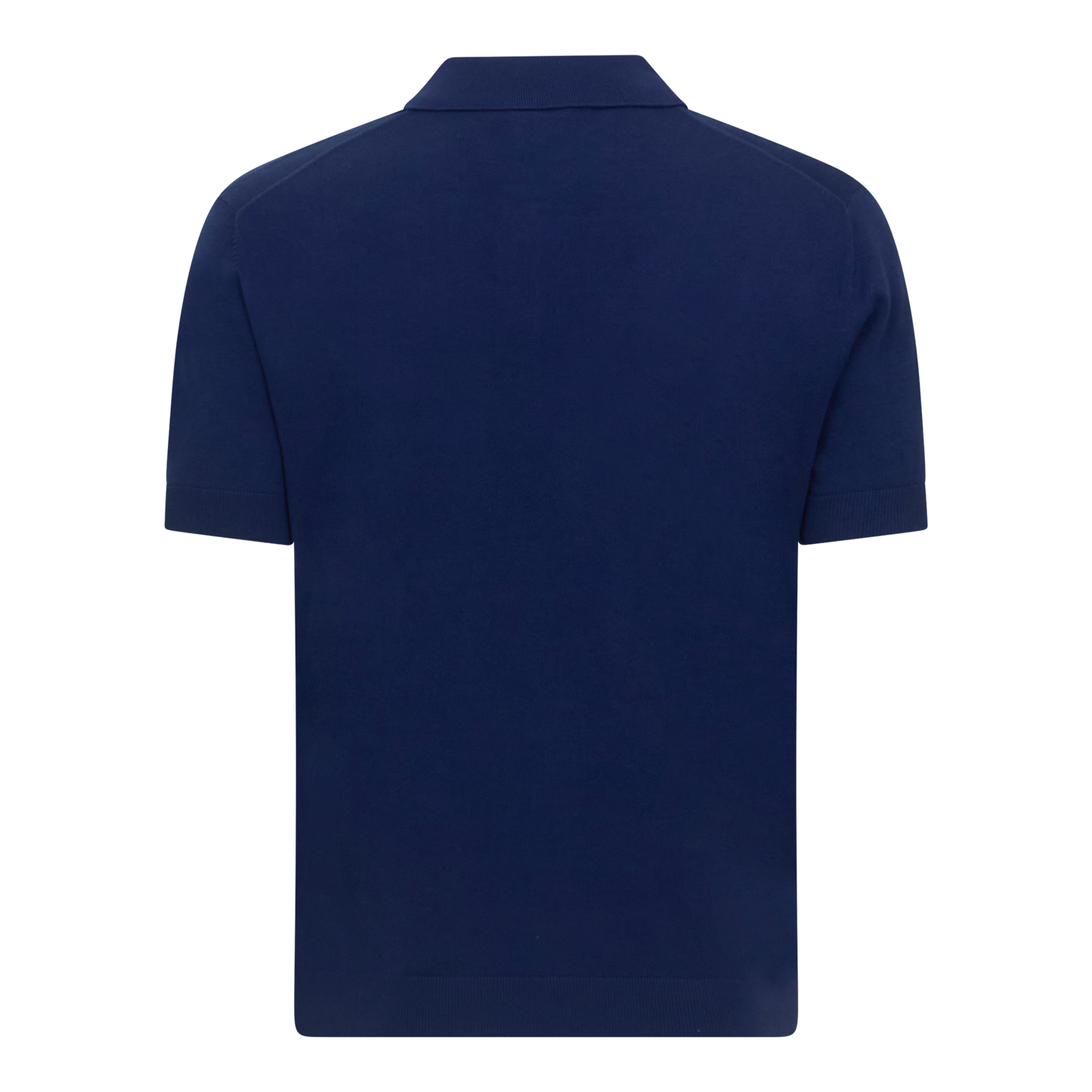 Regular Fit Premium Cotton Knit Polo with Patch Label Gisada Knitwear