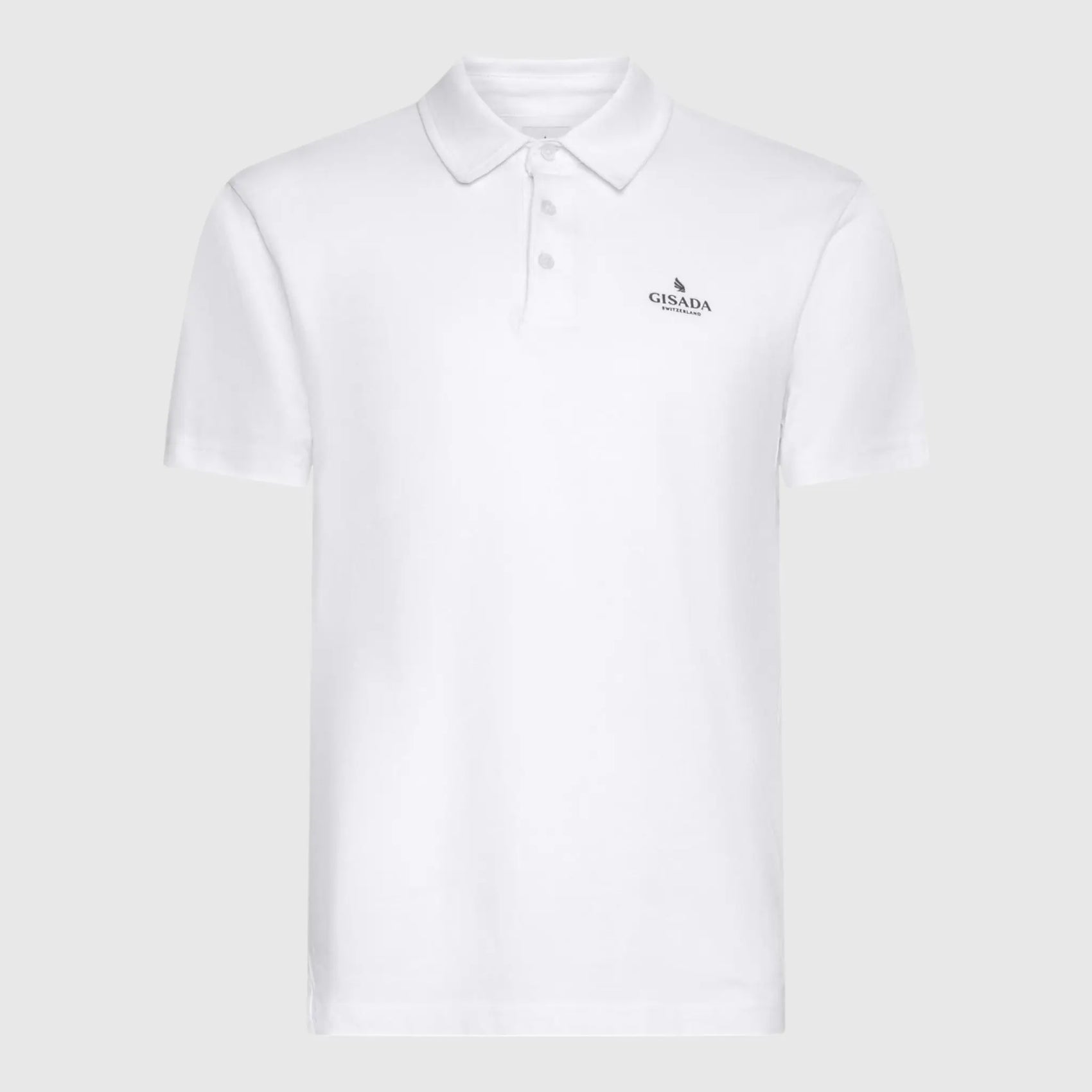 Regular Fit Short Sleeves Polo in Cotton Jersey with Silicon Logo Print Gisada Polo