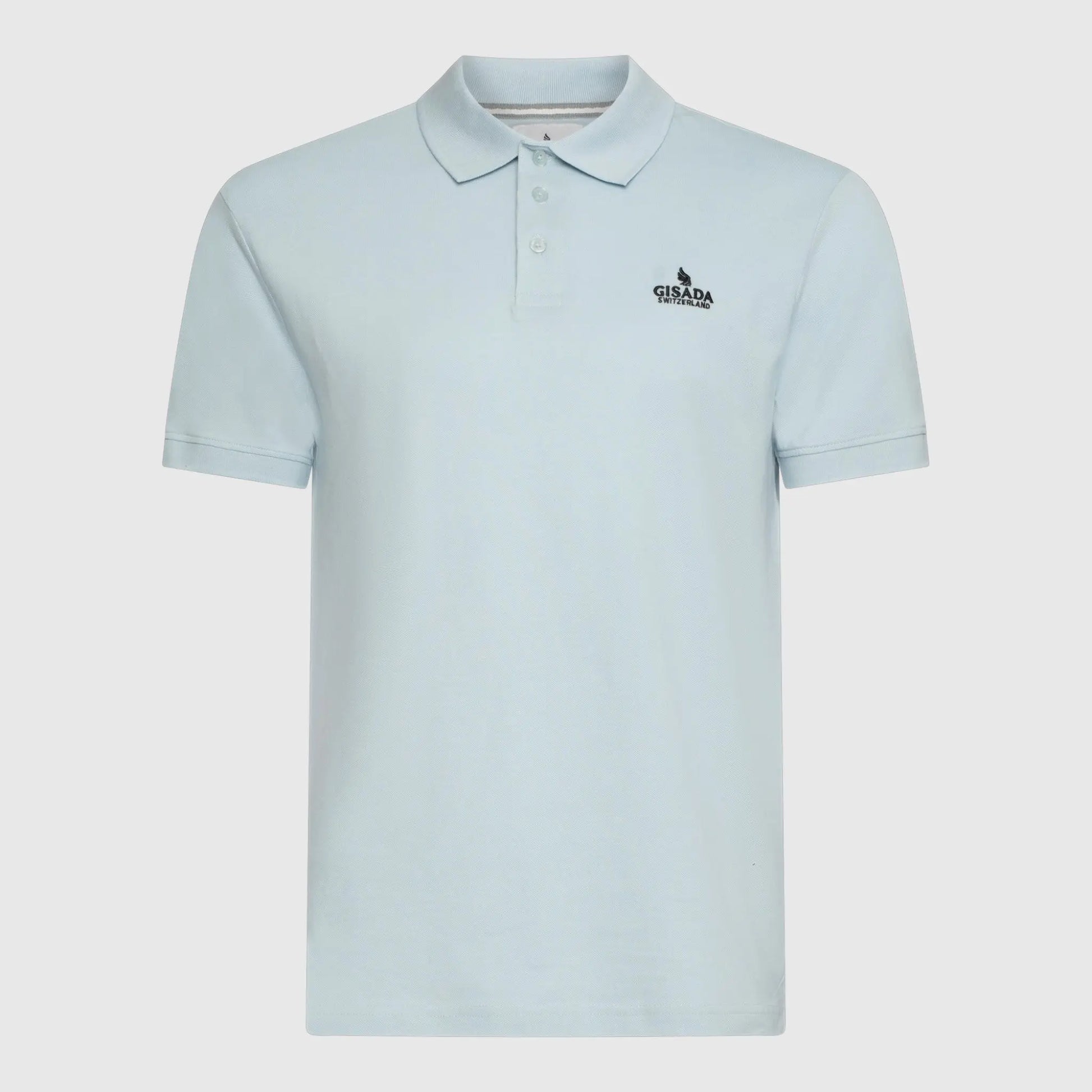 Regular Fit Short Sleeves Polo in Cotton Piquet with 3D Embroidered Logo Gisada Polo