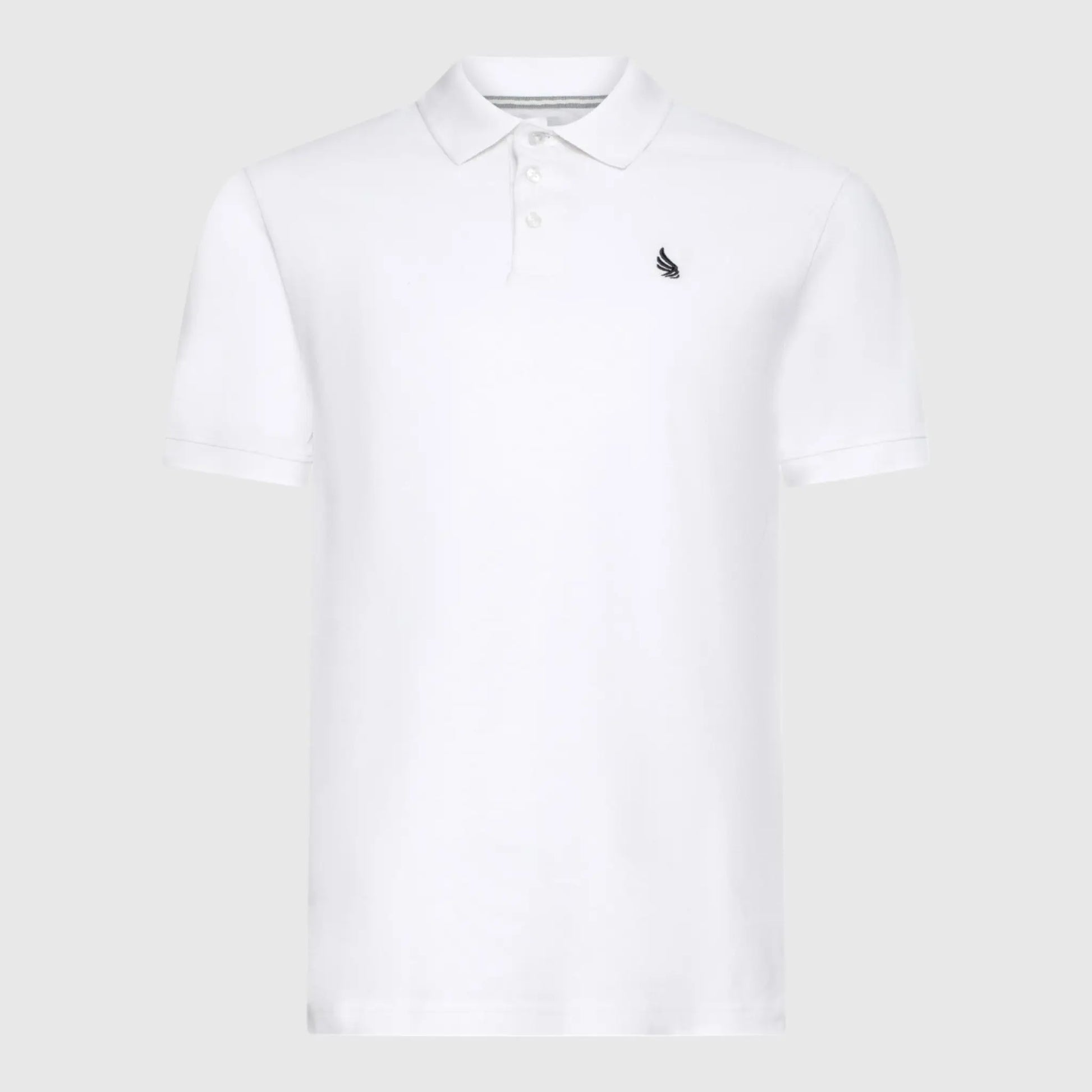Regular Fit Short Sleeves Polo in Cotton Piquet with 3D Embroidered Wing Gisada Polo