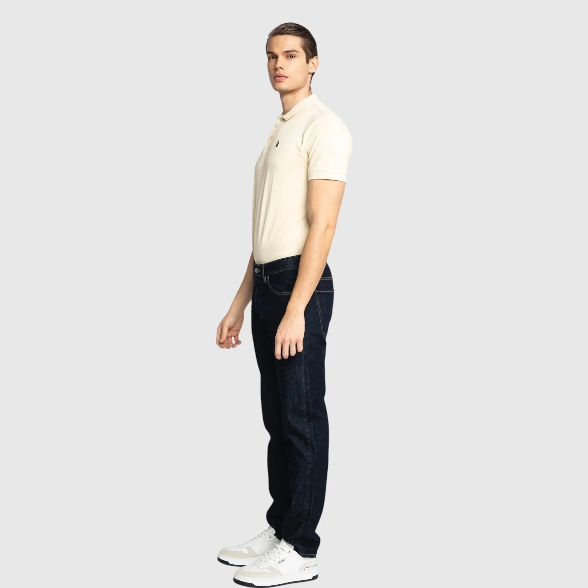 Regular Fit Short Sleeves Polo in Cotton Piquet with 3D Embroidered Wing Gisada Polo