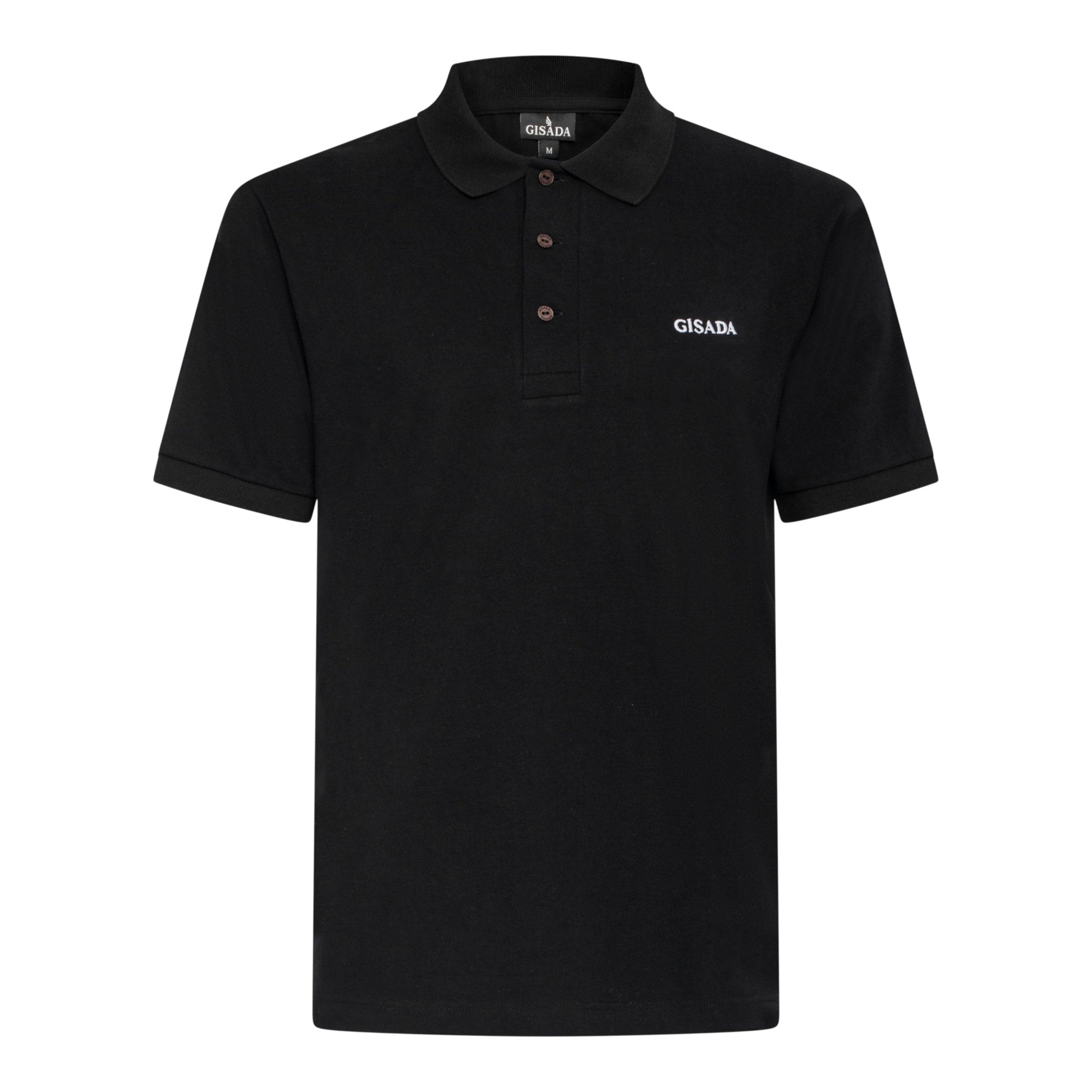Regular Fit Short Sleeves Polo in Luxe Interlock Piquet with Embroidery Gisada Logo Gisada Polo