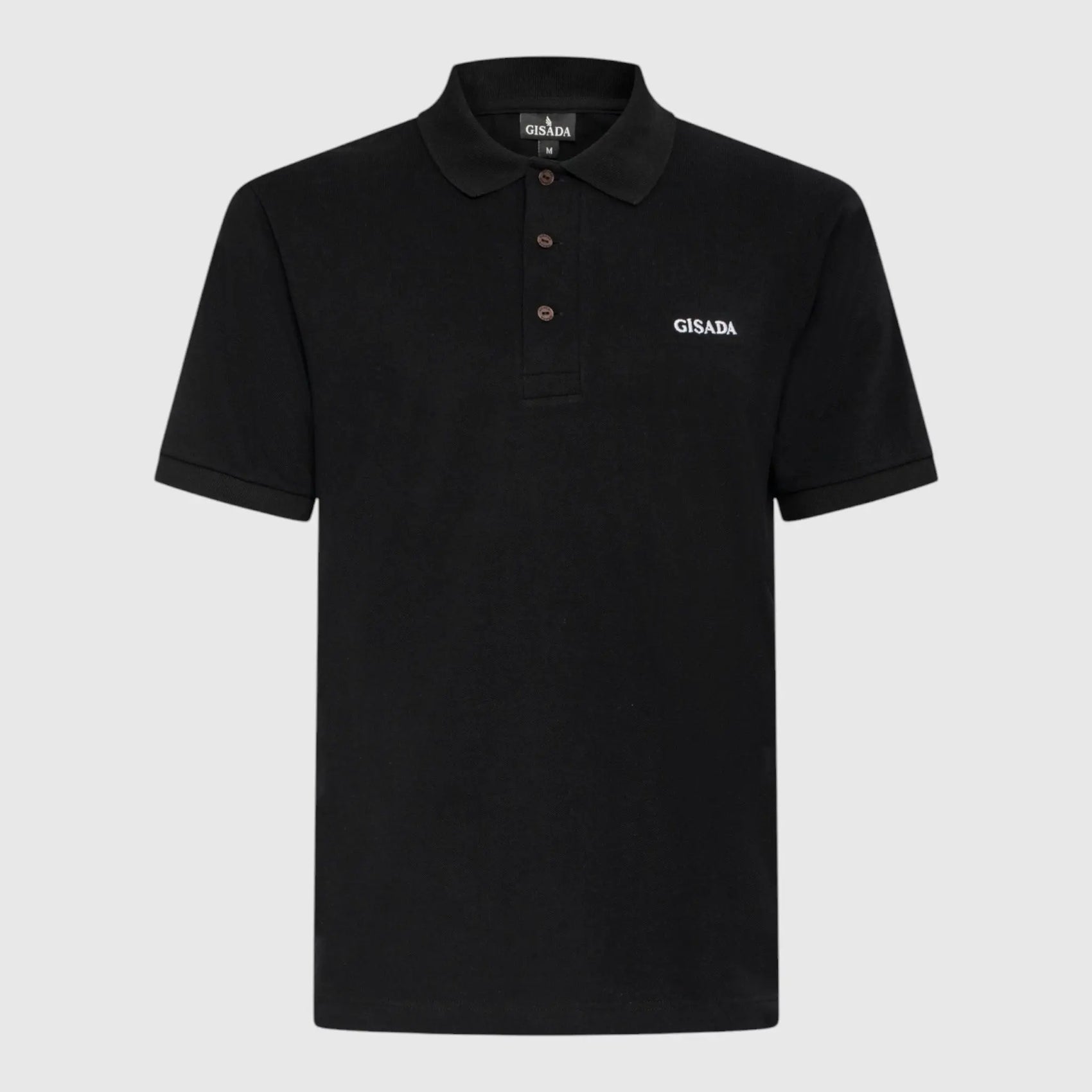 Regular Fit Short Sleeves Polo in Luxe Interlock Piquet with Embroidery Gisada Logo Gisada Polo