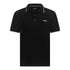 Designer short sleeve black polo by Gisada with embroidered logo