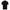 Black Gisada cotton polo shirt with rubber logo on front