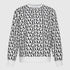 Regular Fit Sweatshirt in Midweight Cotton with Allover Print Gisada Sweatshirt