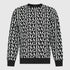 Regular Fit Sweatshirt in Midweight Cotton with Allover Print Gisada Sweatshirt