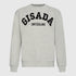 Regular Fit Sweatshirt in Midweight Cotton with Flock Print Gisada Sweatshirt