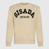 Regular Fit Sweatshirt in Midweight Cotton with Flock Print Gisada Sweatshirt