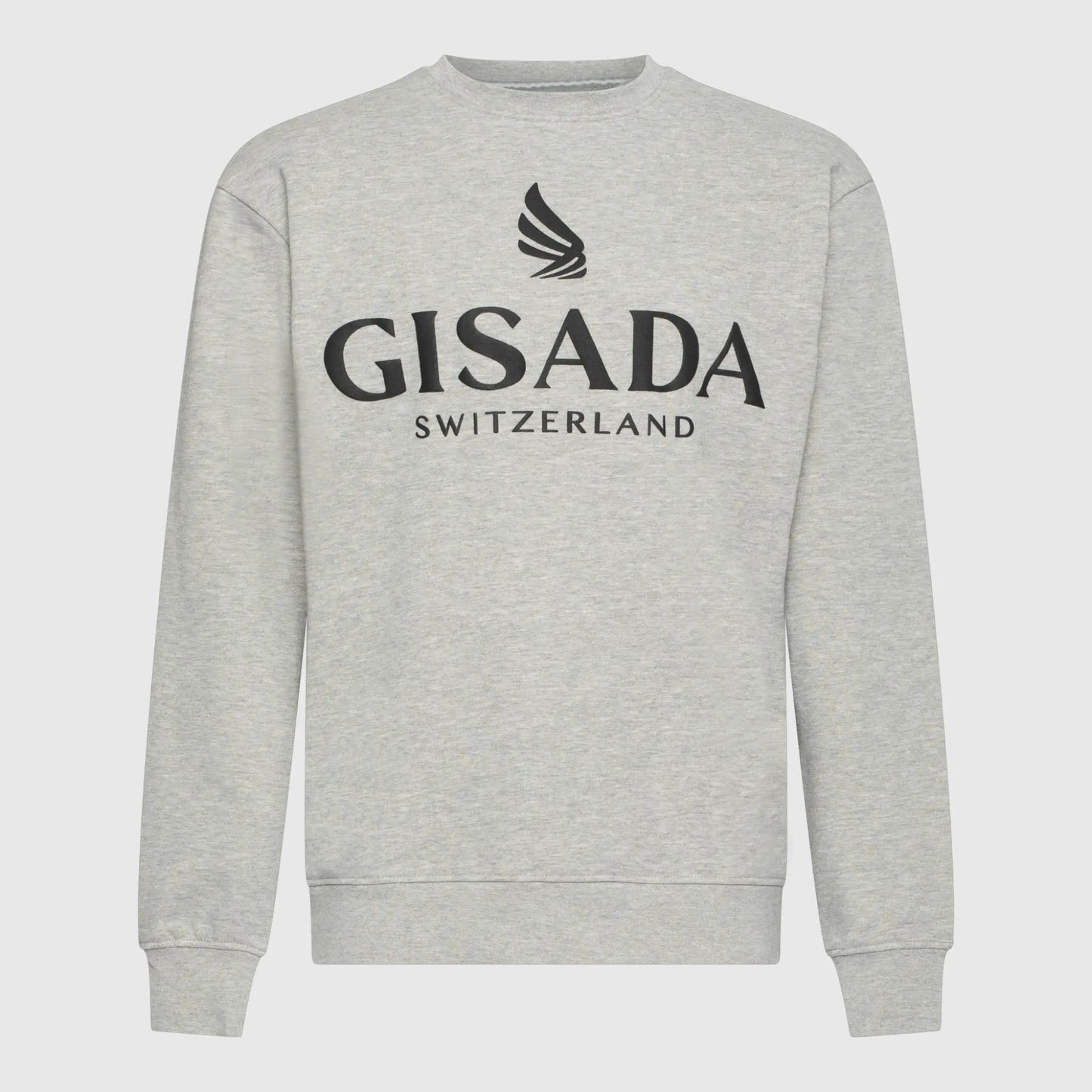 Regular Fit Sweatshirt in Midweight Cotton with Logo Puff Print Gisada Sweatshirt