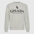 Regular Fit Sweatshirt in Midweight Cotton with Logo Puff Print Gisada Sweatshirt