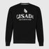 Regular Fit Sweatshirt in Midweight Cotton with Logo Puff Print Gisada Sweatshirt