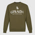 Regular Fit Sweatshirt in Midweight Cotton with Logo Puff Print Gisada Sweatshirt