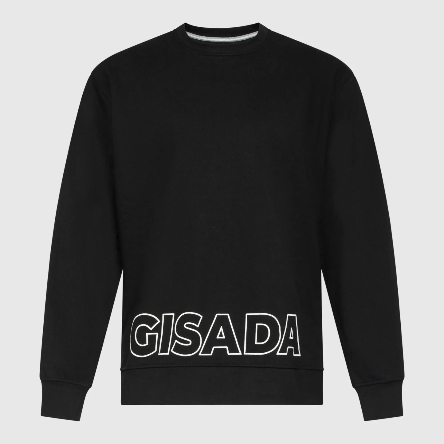 Regular Fit Sweatshirt in Midweight Cotton with Puff Print Gisada Sweatshirt