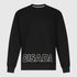 Regular Fit Sweatshirt in Midweight Cotton with Puff Print Gisada Sweatshirt