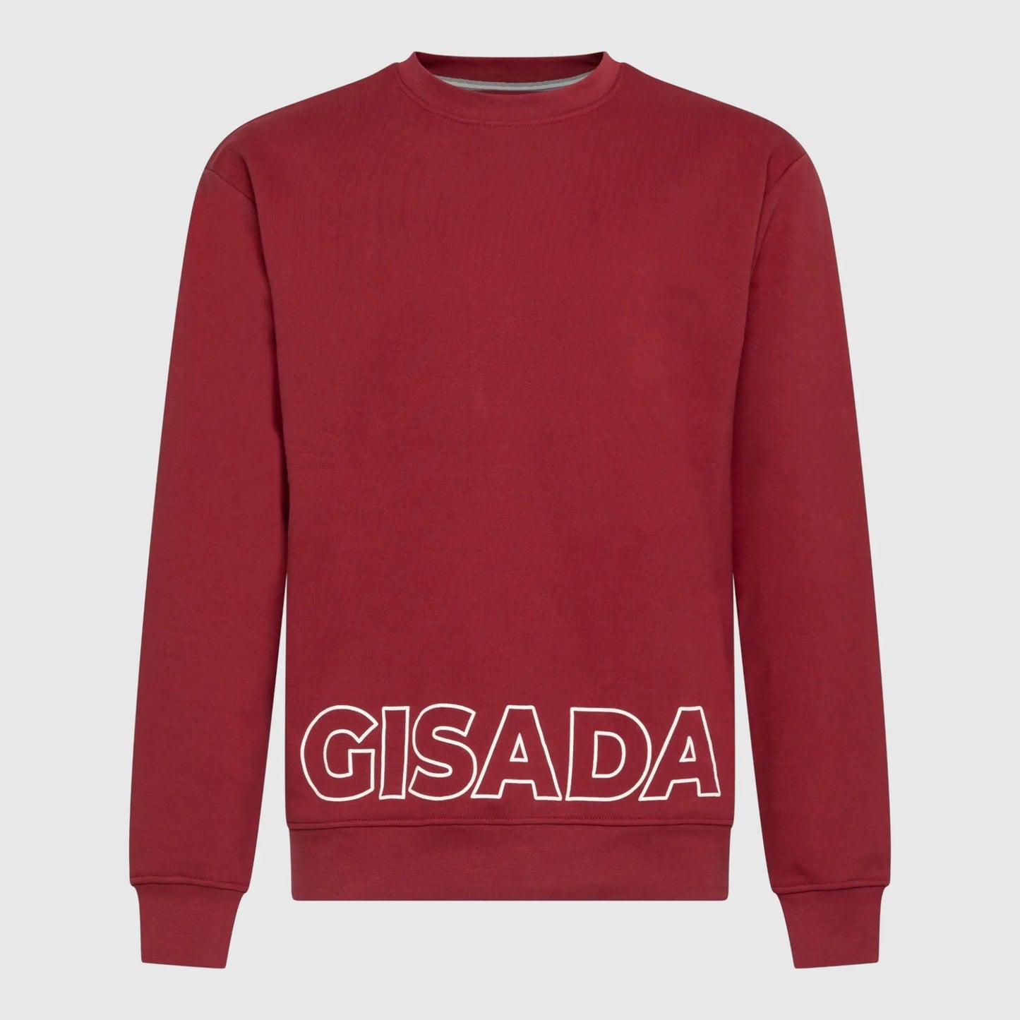 Regular Fit Sweatshirt in Midweight Cotton with Puff Print Gisada Sweatshirt
