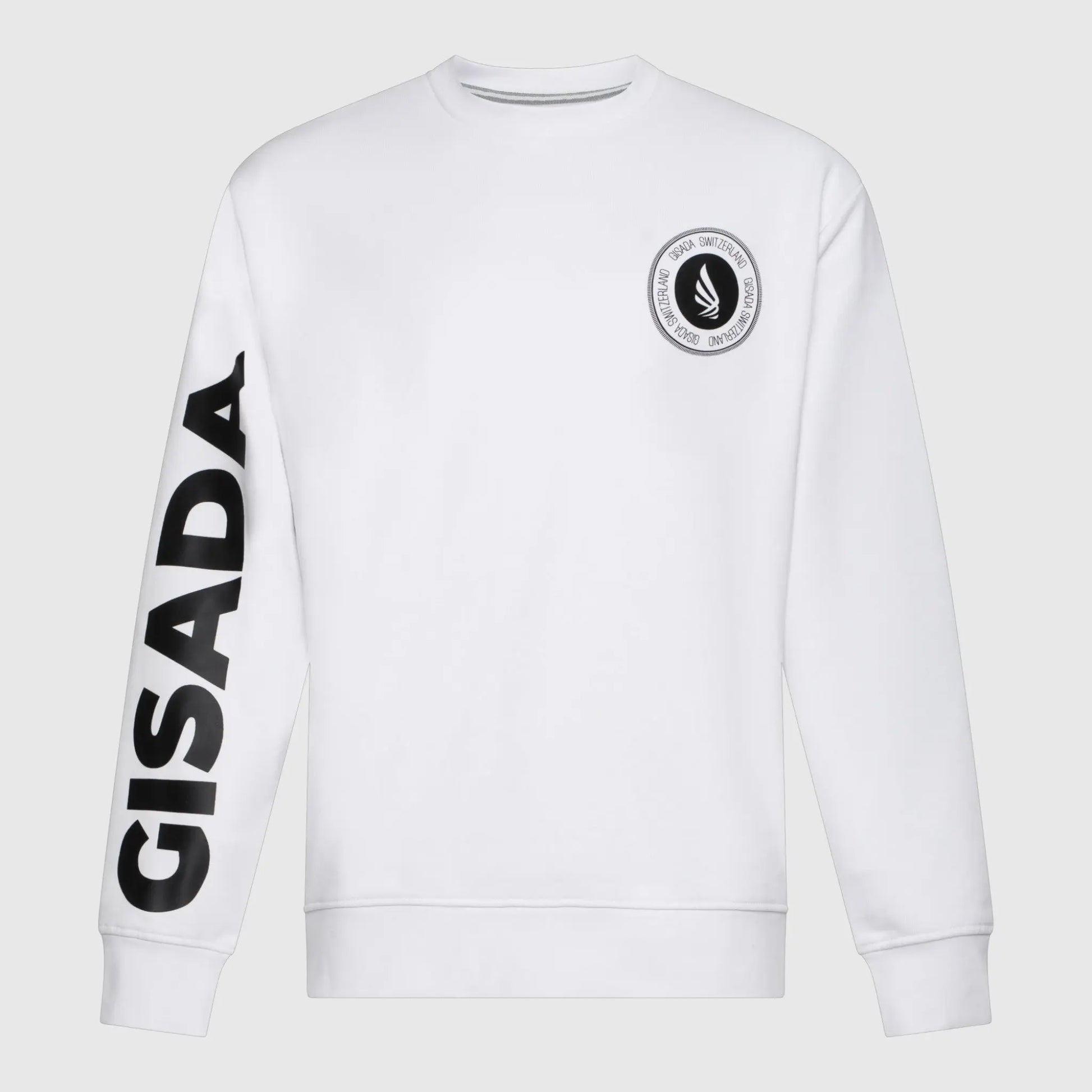 Regular Fit Sweatshirt in Midweight Cotton with Silicon Print Gisada Sweatshirt