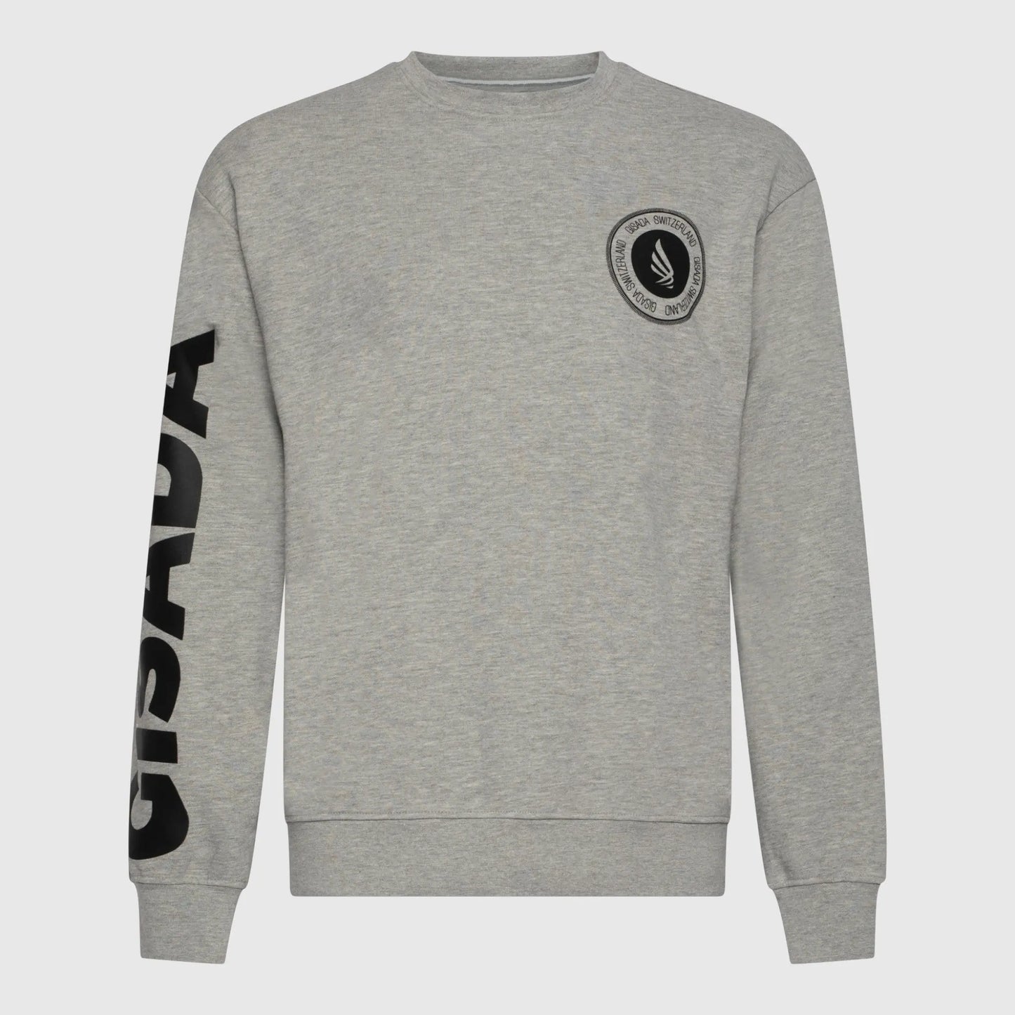 Regular Fit Sweatshirt in Midweight Cotton with Silicon Print Gisada Sweatshirt