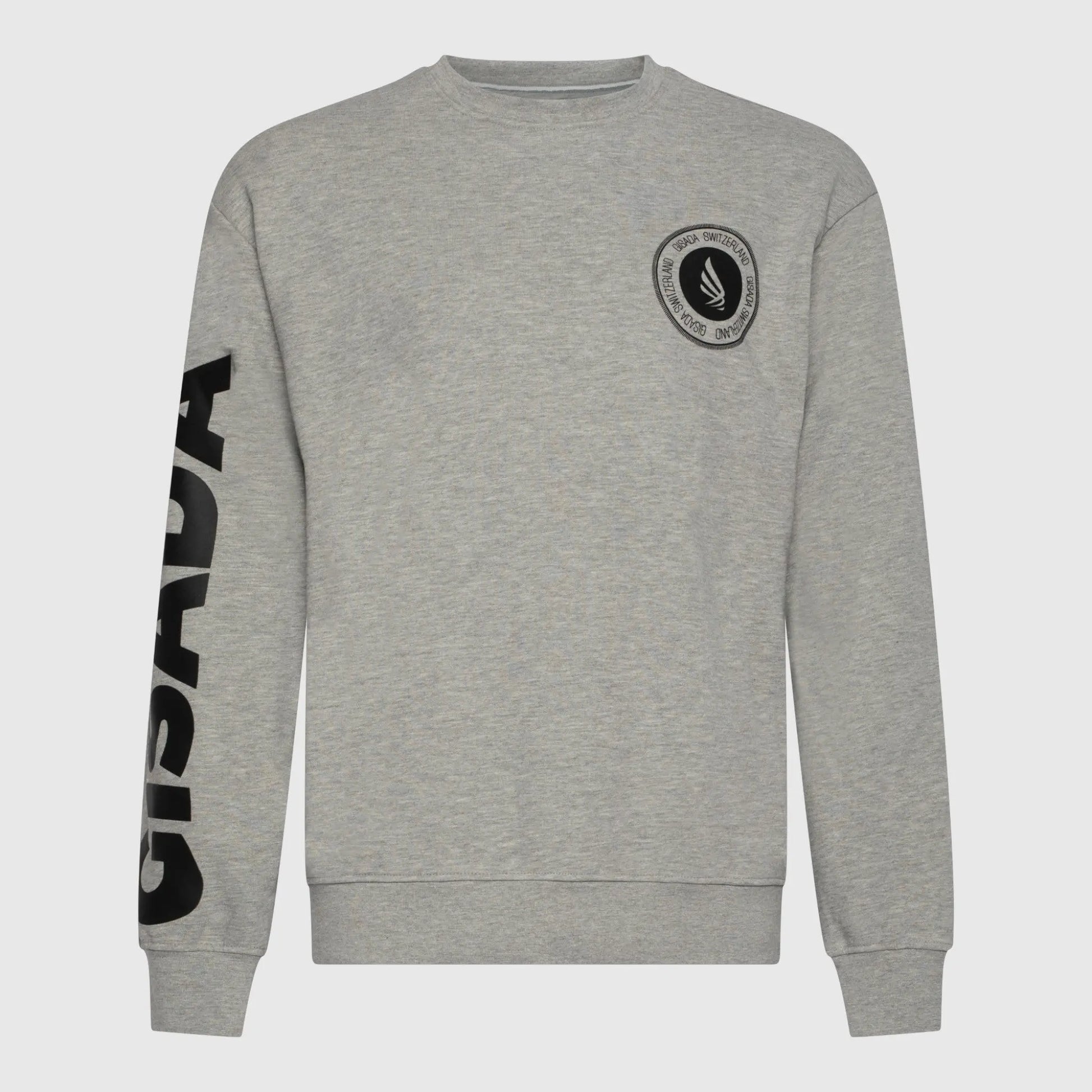 Regular Fit Sweatshirt in Midweight Cotton with Silicon Print Gisada Sweatshirt