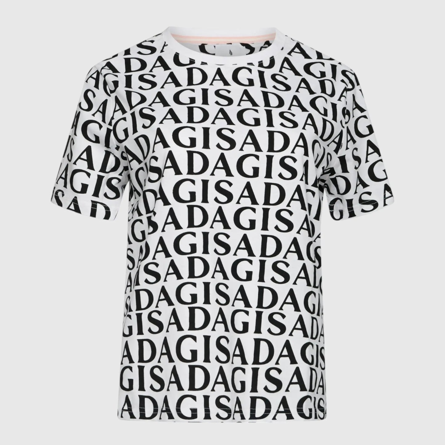 Regular Fit T-Shirt in Jersey Cotton Allover Print - Gisada.com