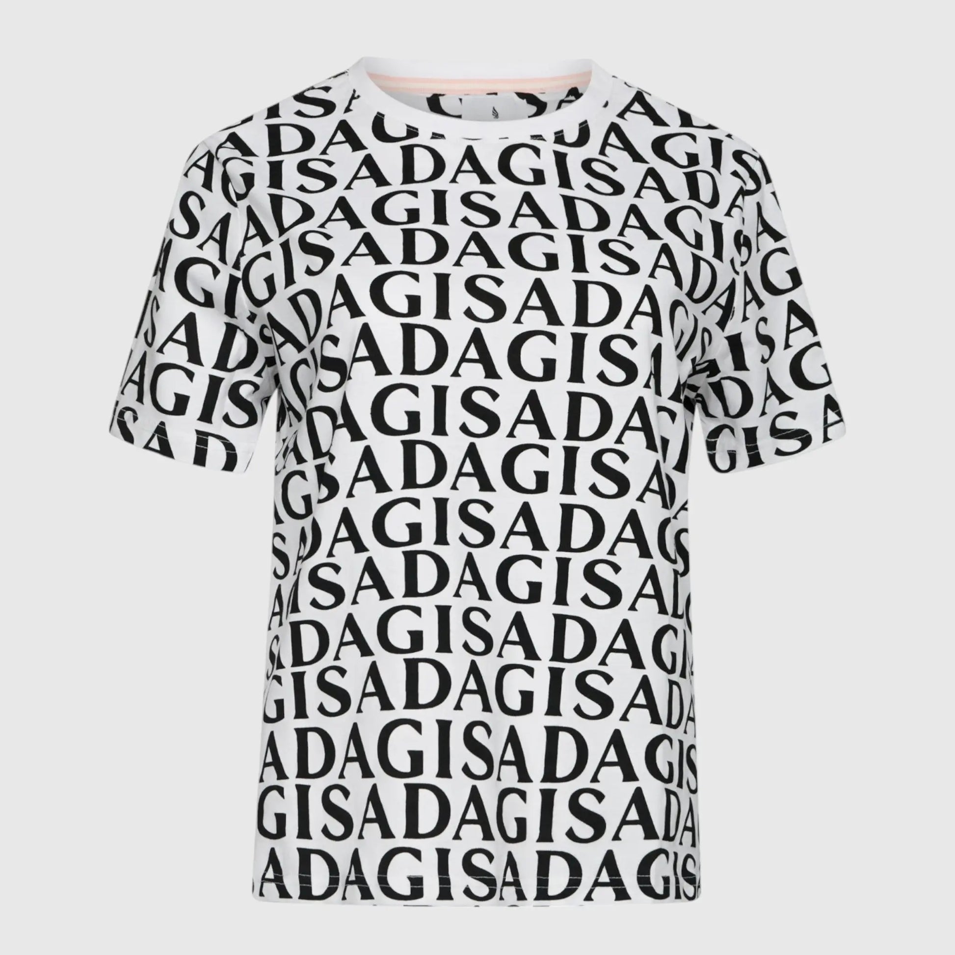 Regular Fit T-Shirt in Jersey Cotton Allover Print - Gisada.com