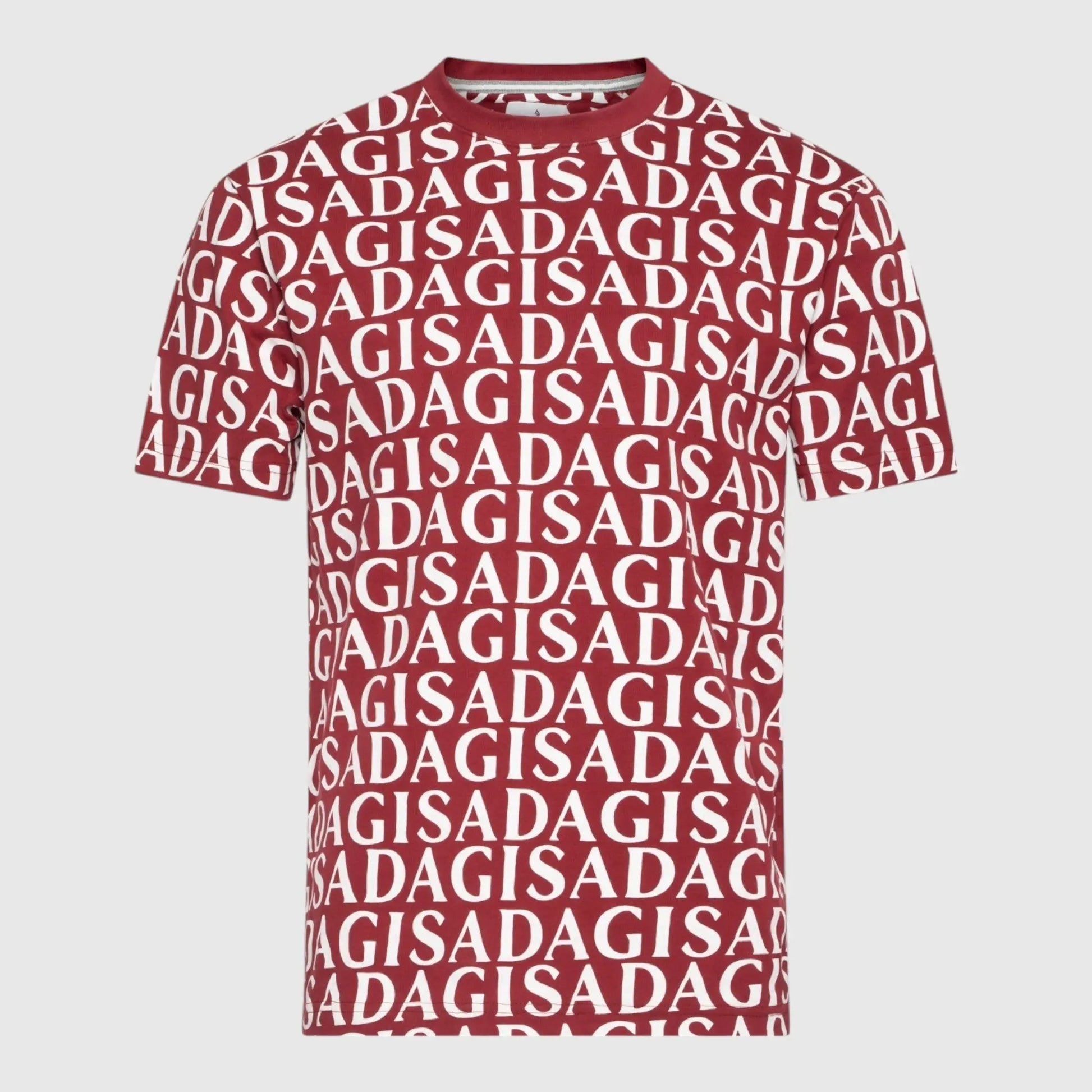 Regular Fit T-Shirt in Jersey Cotton Allover Print - Gisada.com