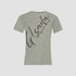 Regular Fit T-Shirt in Jersey Cotton with Cursive Silicon Print - Gisada.com