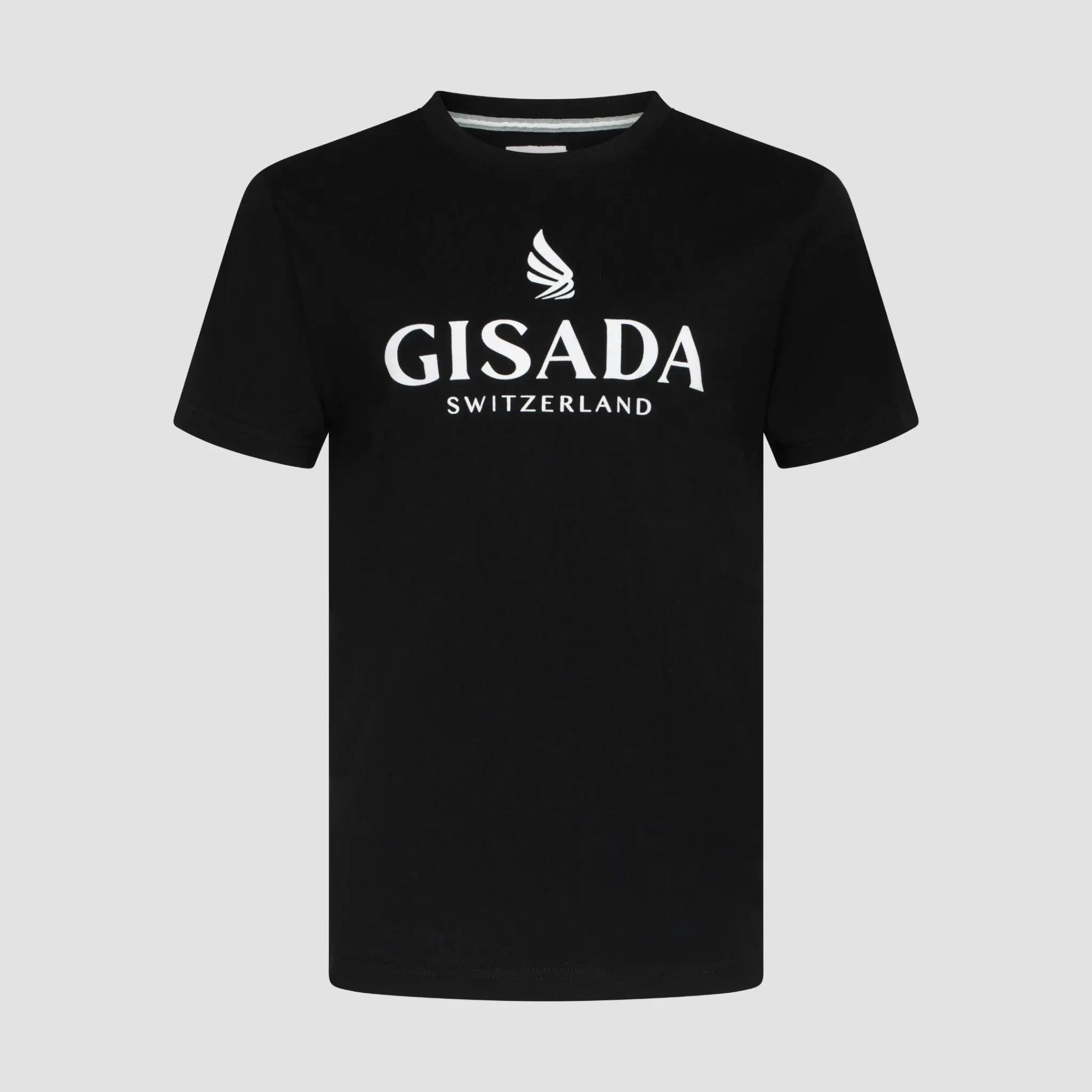 Regular Fit T-Shirt in Jersey Cotton with Flock Logo - Gisada.com