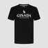 Regular Fit T-Shirt in Jersey Cotton with Flock Logo - Gisada.com