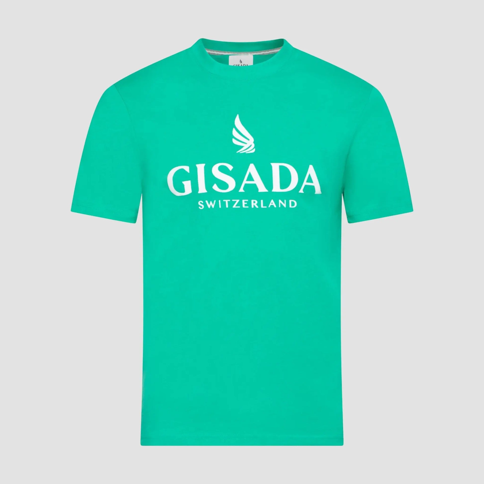 Regular Fit T-Shirt in Jersey Cotton with Flock Logo - Gisada.com