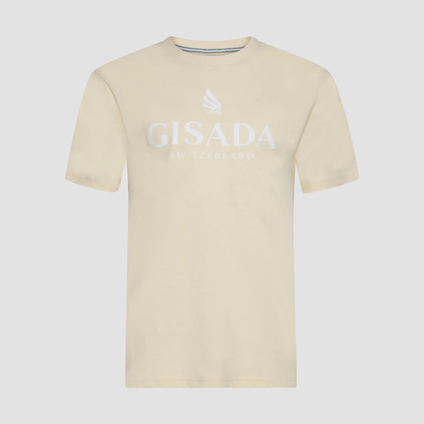 Regular Fit T-Shirt in Jersey Cotton with Flock Logo - Gisada.com