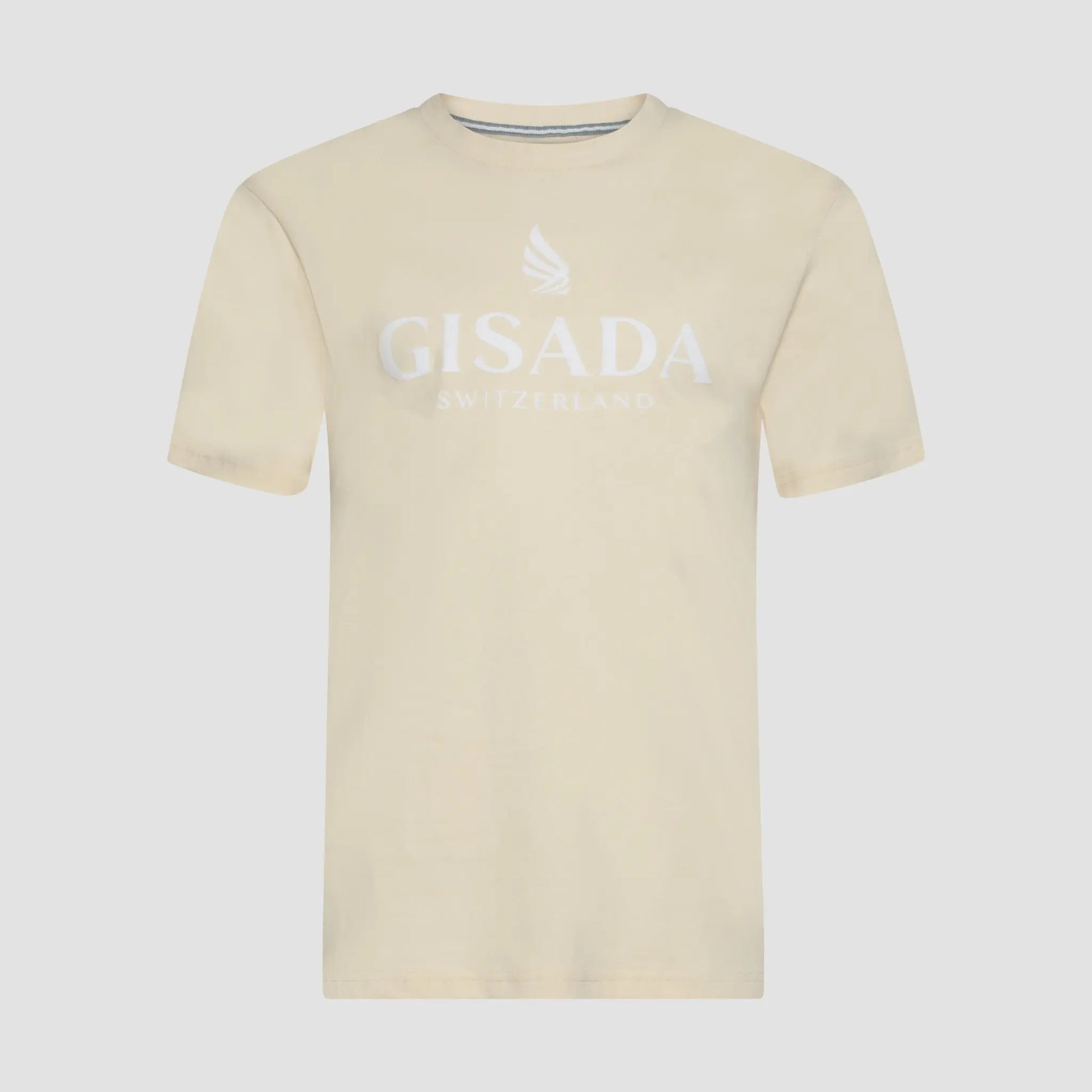 Regular Fit T-Shirt in Jersey Cotton with Flock Logo - Gisada.com
