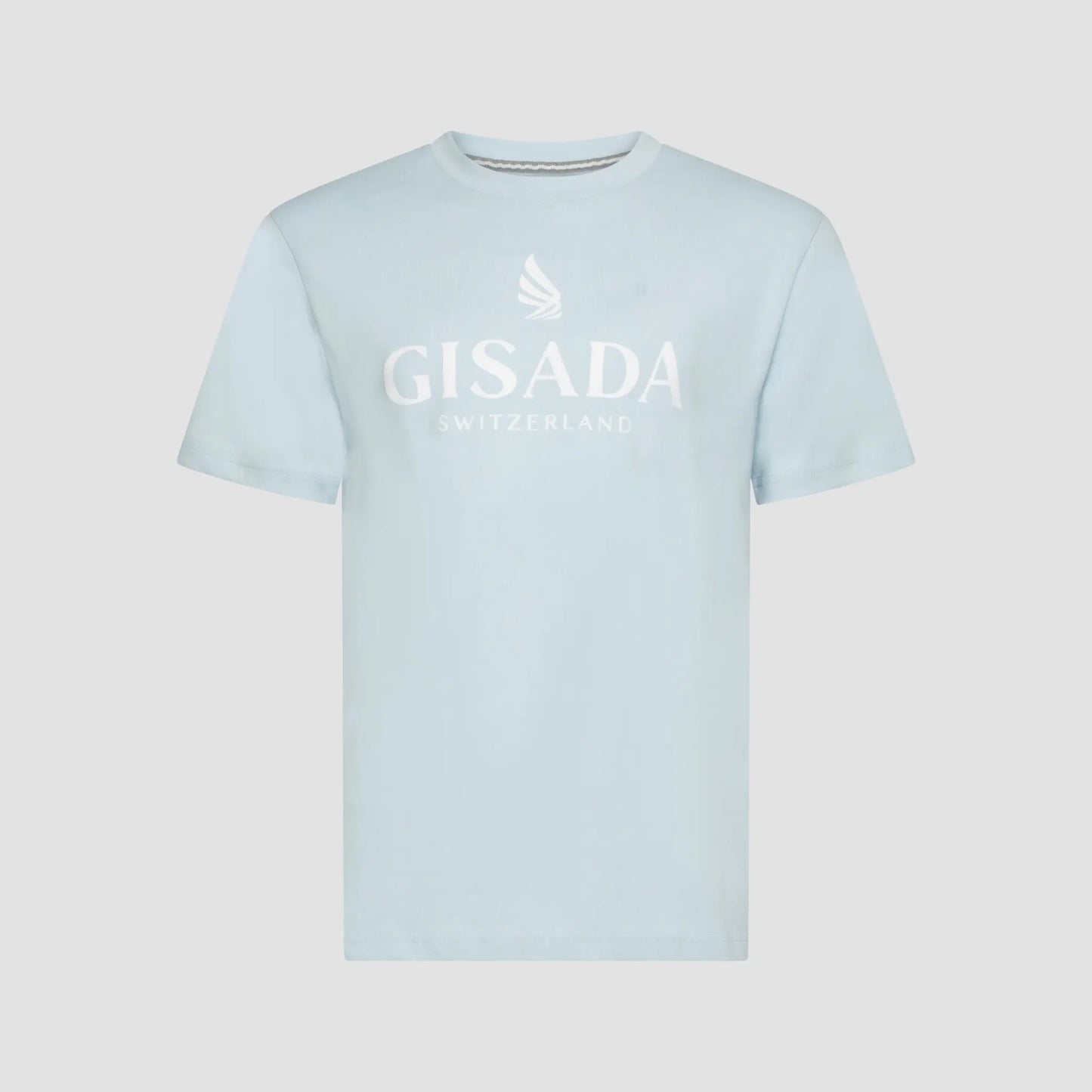Regular Fit T-Shirt in Jersey Cotton with Flock Logo - Gisada.com