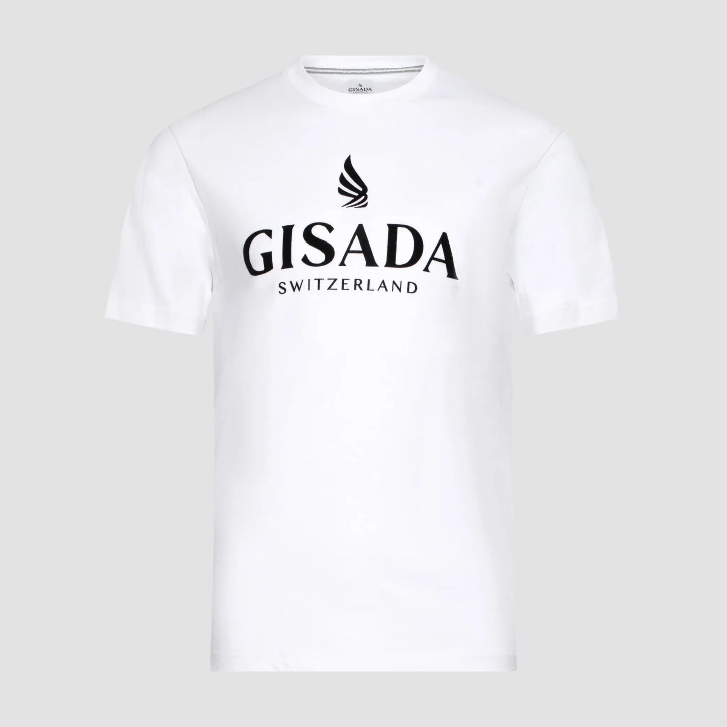 Regular Fit T-Shirt in Jersey Cotton with Flock Logo - Gisada.com