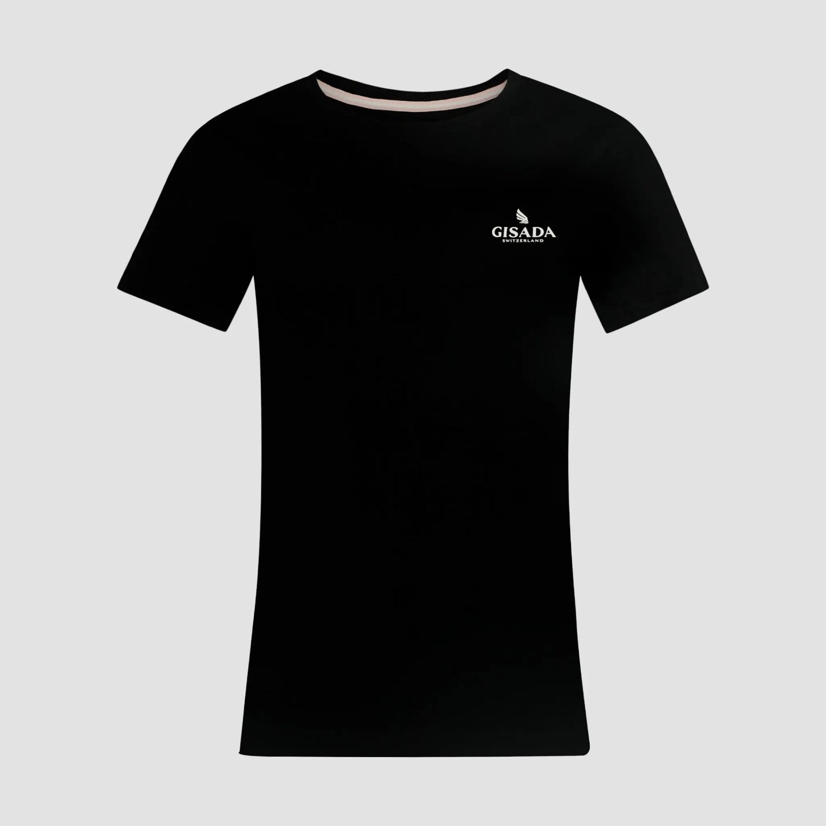Regular Fit T-Shirt in Jersey Cotton with Small Silicon Logo - Gisada.com