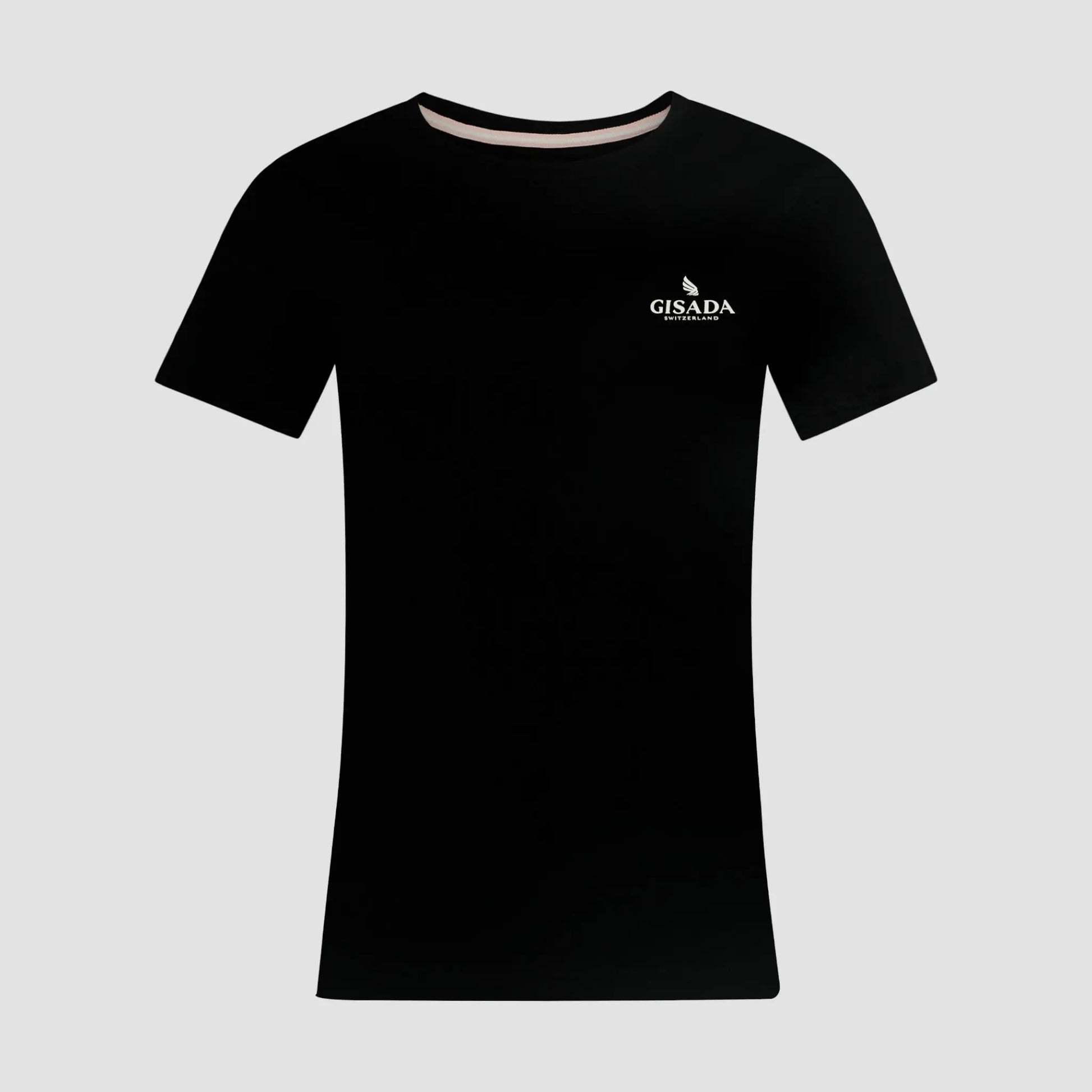 Regular Fit T-Shirt in Jersey Cotton with Small Silicon Logo - Gisada.com