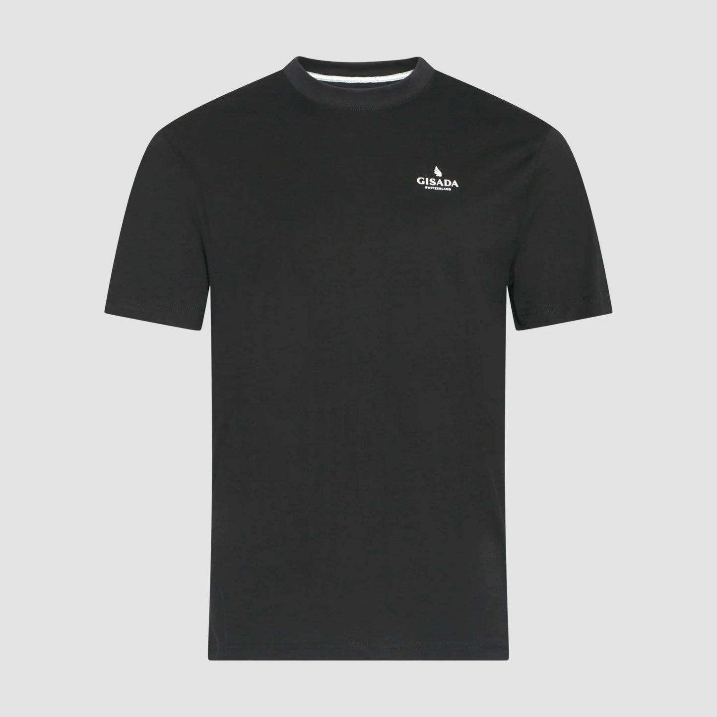 Regular Fit T-Shirt in Jersey Cotton with Small Silicon Logo - Gisada.com