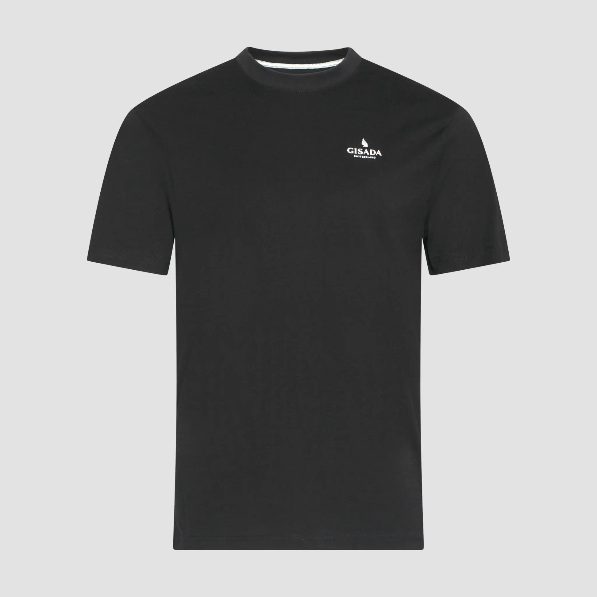 Regular Fit T-Shirt in Jersey Cotton with Small Silicon Logo - Gisada.com