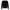 Back view of black women’s pullover with ribbed hem