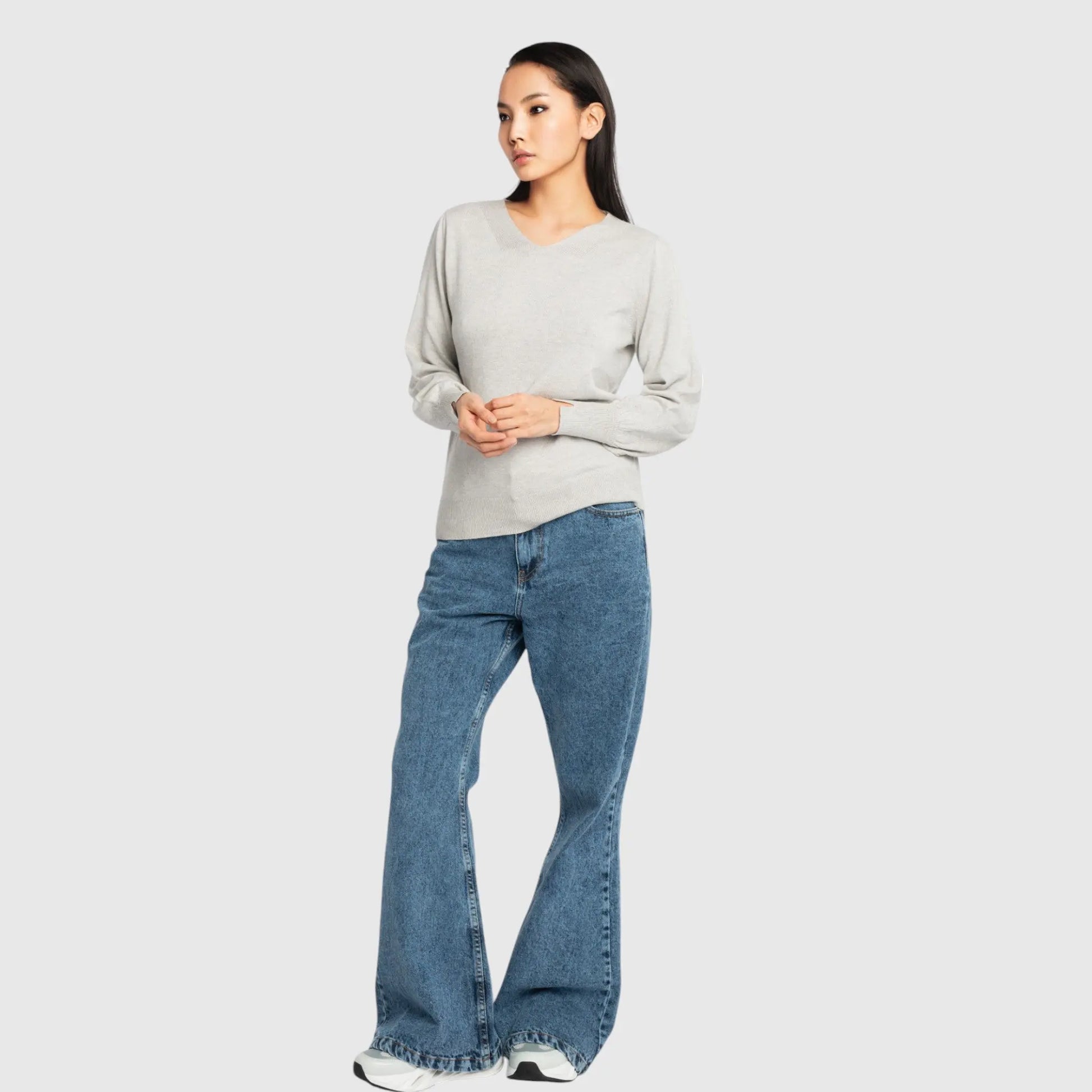Regular Fit V-Neck Pullover - Gisada.com