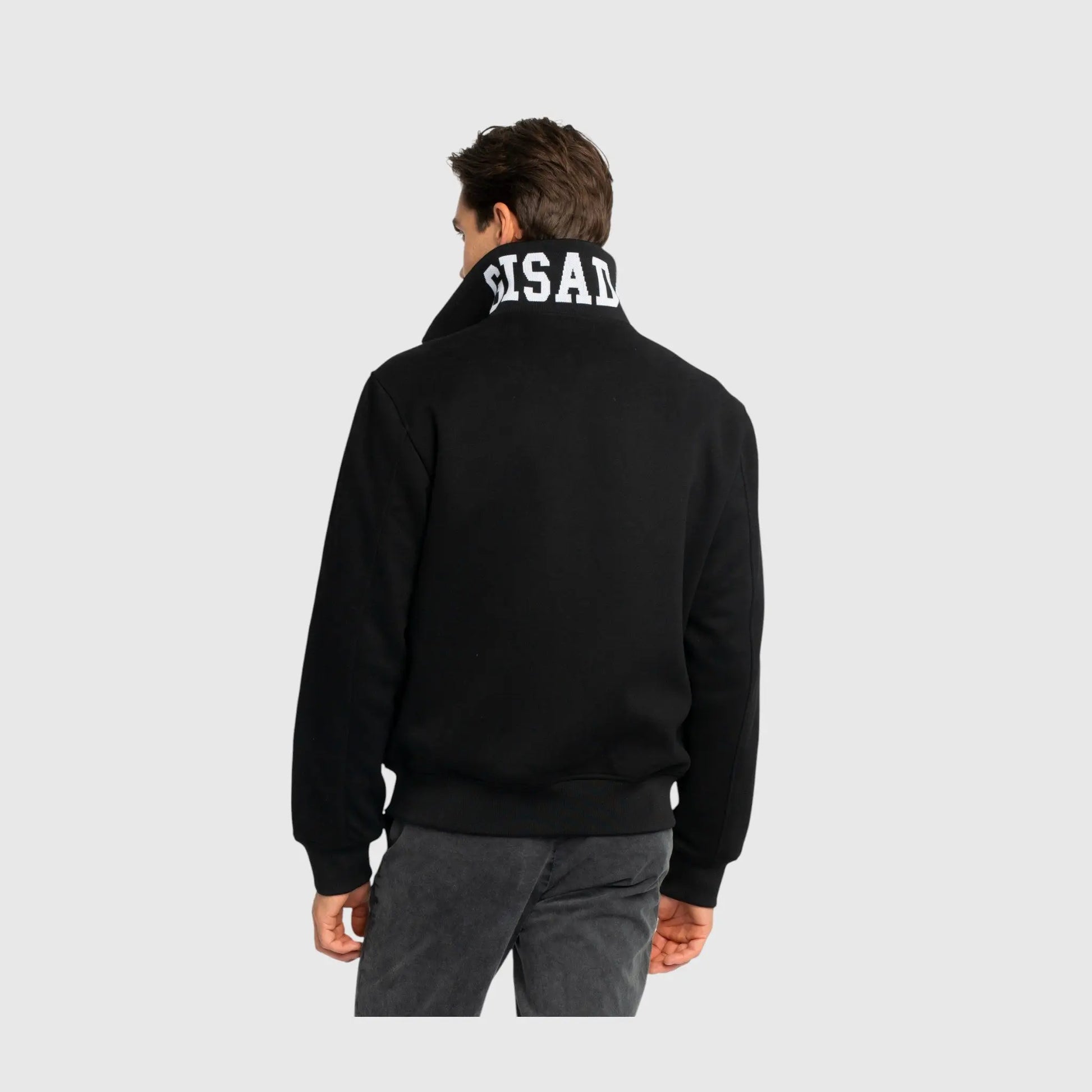 Regular Fit Windbreaker in Knit with Collar Print and Wing on Front Gisada Jacket