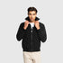 Regular Fit Windbreaker in Nylon with Collar Print and Wing on Front - Gisada.com