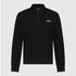 Regular Fit Zip-Up Polo in Luxe Interlock Piquet with Rubber Gisada Logo Gisada Polo