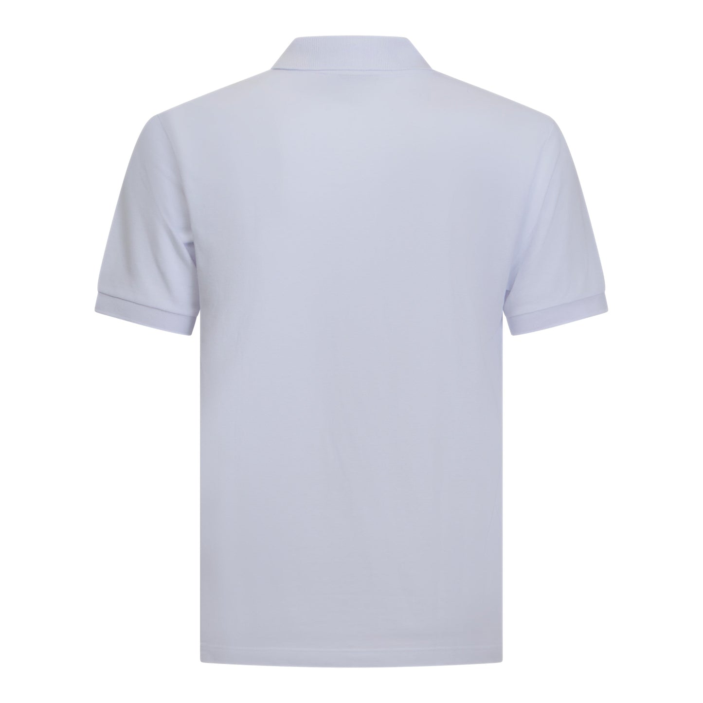 Regular Fit Zip-Up Polo in Luxe Interlock Piquet with Rubber Logo Gisada Polo