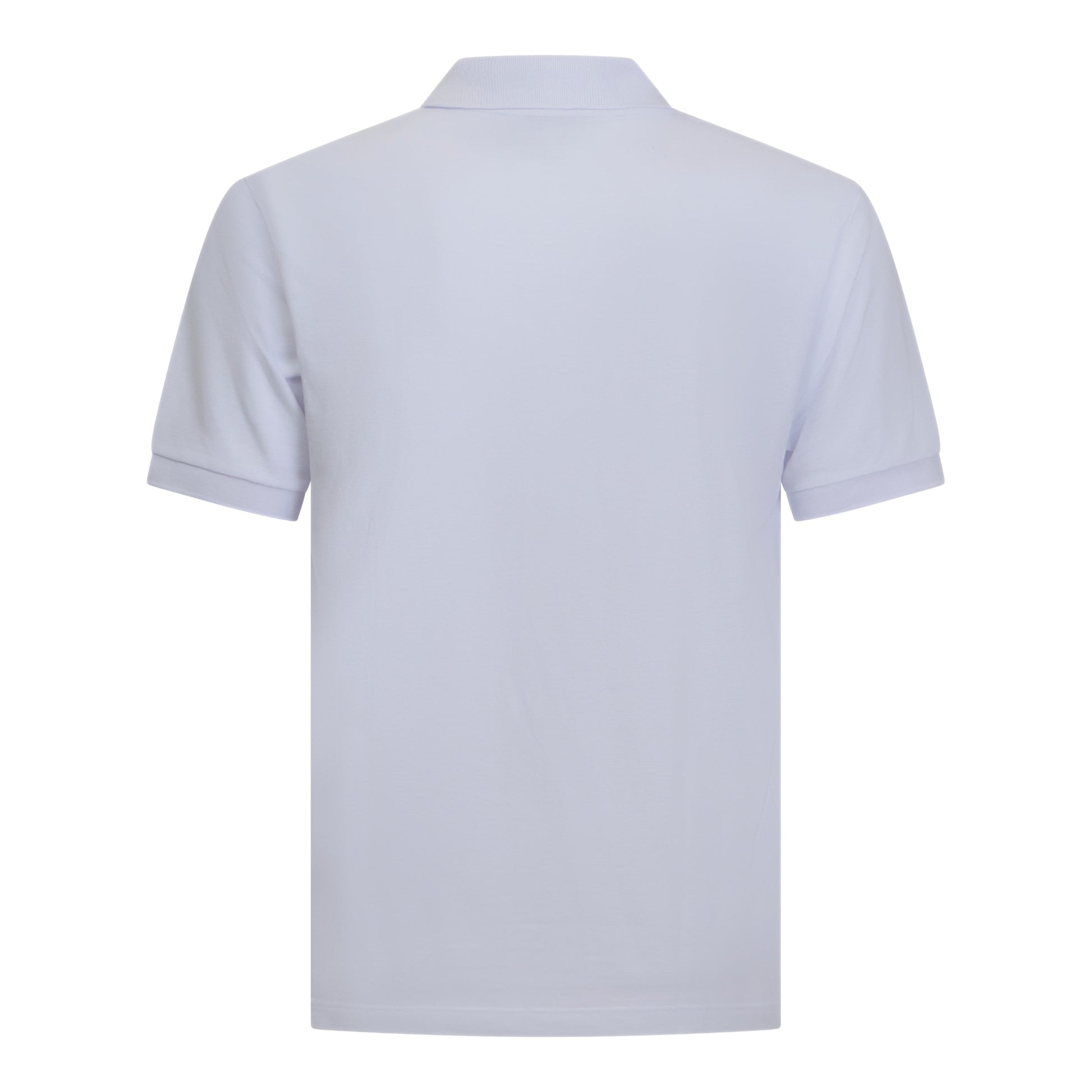 Regular Fit Zip-Up Polo in Luxe Interlock Piquet with Rubber Logo Gisada Polo