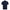 Front view of Gisada navy zip polo shirt in interlock piqué cotton