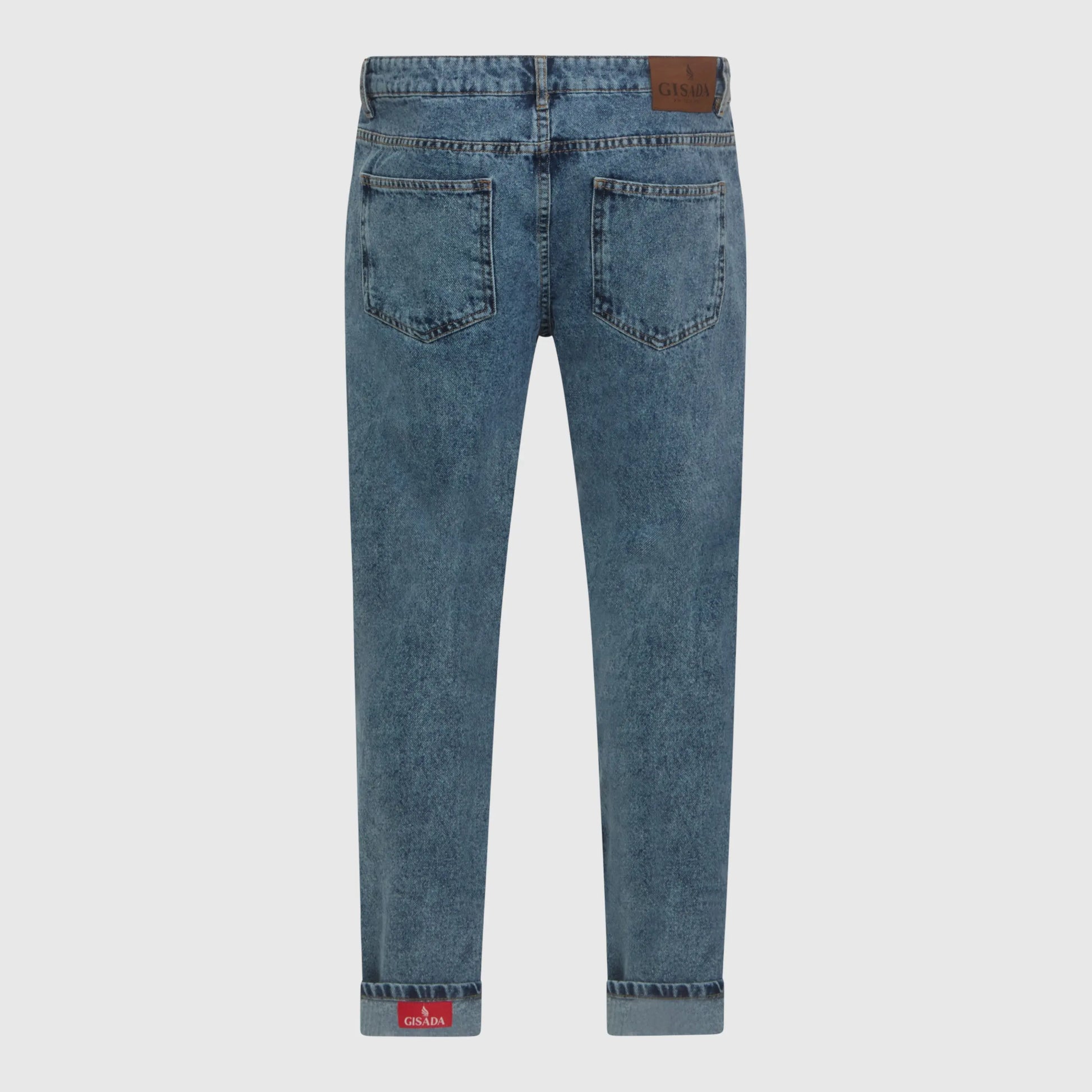 Slim Fit Denim Jean with Inside Bottom Label Gisada Jeans